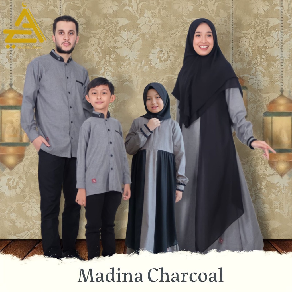 Baju muslim couple keluarga pasangan suami istri ayah ibu anak laki laki perempuan terbaru size jumbo 2xl 3xl 4xl