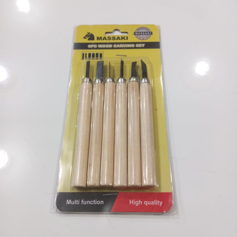 

Pisau Ukir Kerajinan Kayu 6 PC Massaki