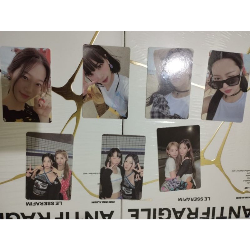 PC Photocard Le Sserafim ANTIFRAGILE Compact Kazuha Chaewon Yunjin Eunchae