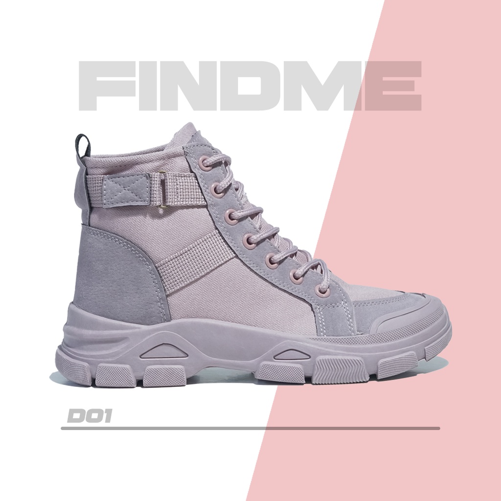 BOOTS WANITA BERTALI DESIGN KEREN BANGET TREND KOREA STUDENT BAHAN SUEDE IMPOR D01