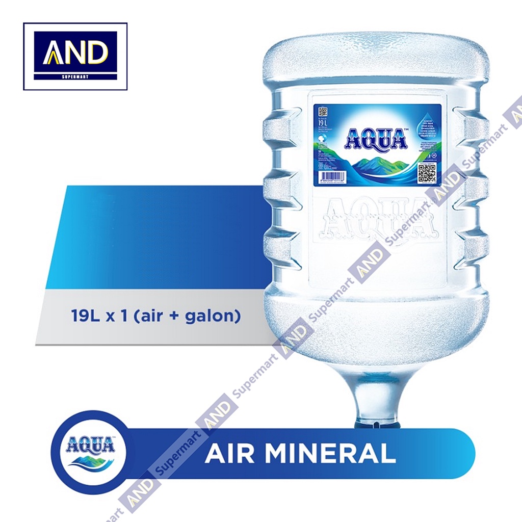 

Aqua Air Mineral 19L Galon (Refill, Baru Dengan Galon, atau Hanya Galon Saja)