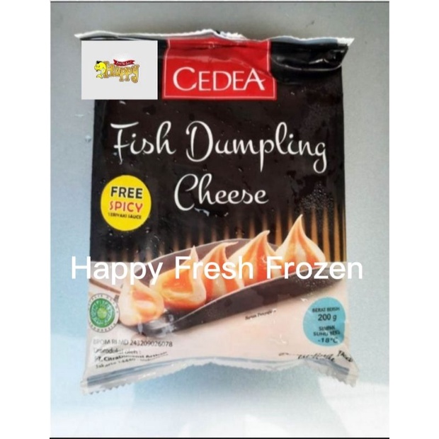 

Cedea Fish Dumpling Cheese Dumpling Ikan Isi Keju Beku Frozen 200 gram