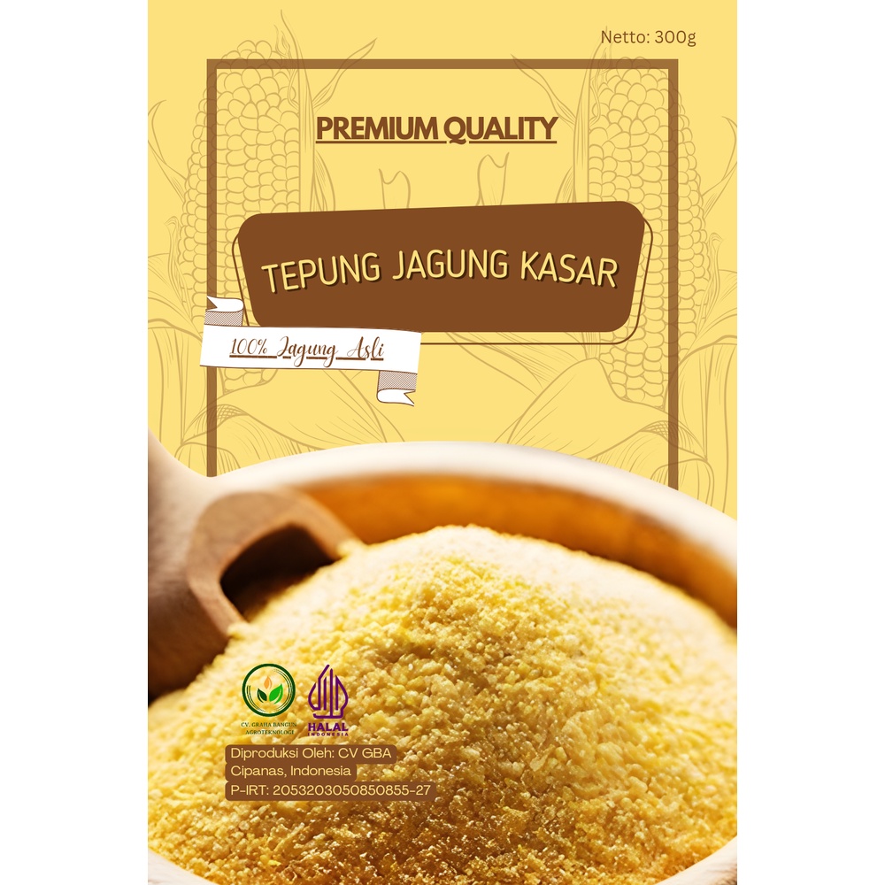 

Tepung Jagung Kasar Murni 300gram (Tepung Sehat)