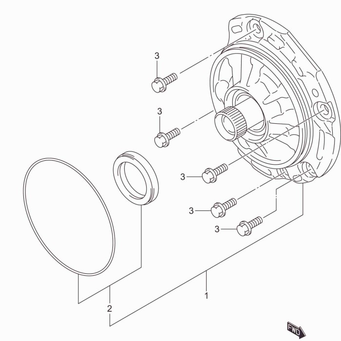 ORING SEAL OIL PUMP CONVERTER MATIC ERTIGA ALL NEW BALENO