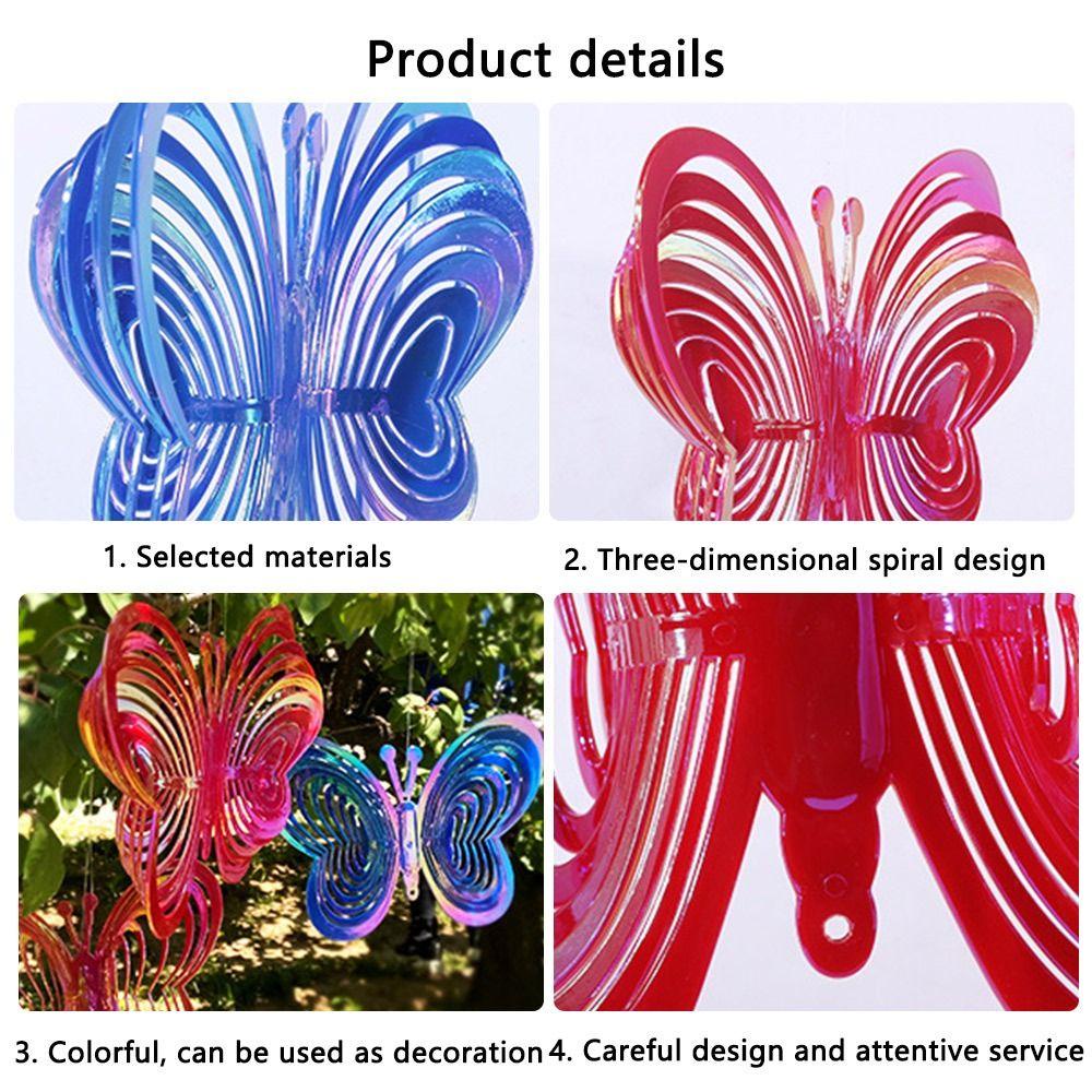 Solighter Butterfly Wind Spinner Baru Taman Hiasan Gantung Butterfly Reflektif