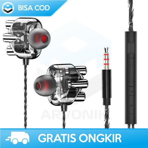 HEADPHONE NGEBASS HIFI SOUND HEADSET KABEL SUARA JERNIH EARPHONE GAMING MUSIC SPORT