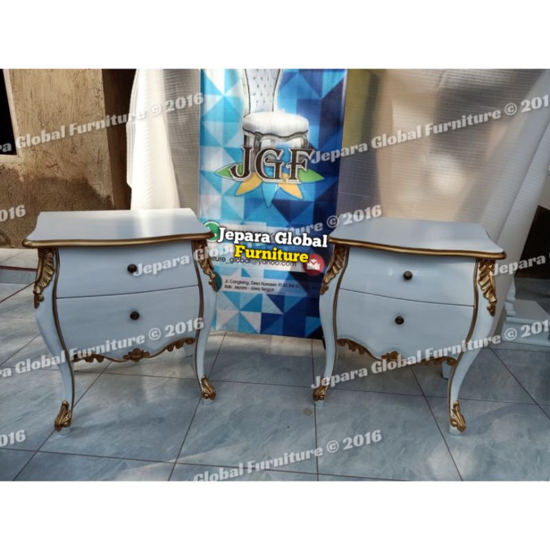 REAL PICT  Nakas Bedside Jati laci 2 cembung ( nakas minimalis jati,nakas ukir jati, drawer ukir, na