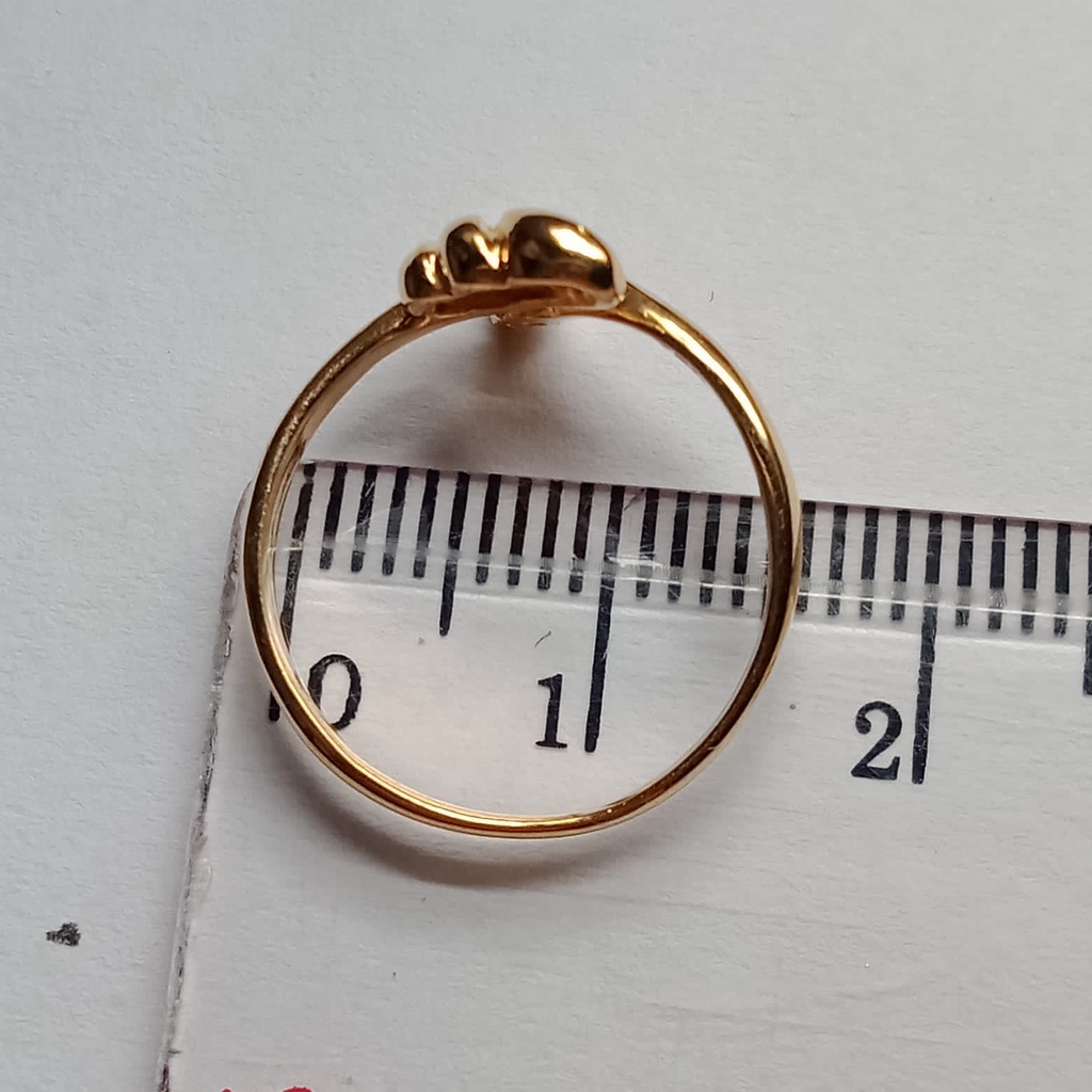 Cincin emas 17k - 1.65 gr kadar 750 - 4100