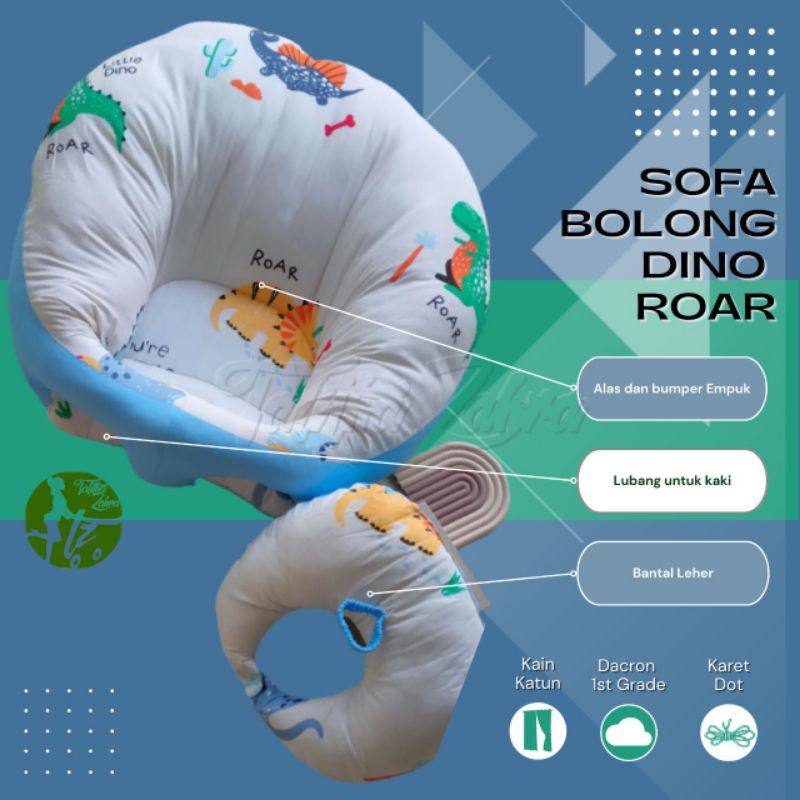 Ready Stock Bantal Sofa Bolong Bayi belajar duduk Baby Menyusui Free Bantal Dot Kado Lahiran Murah