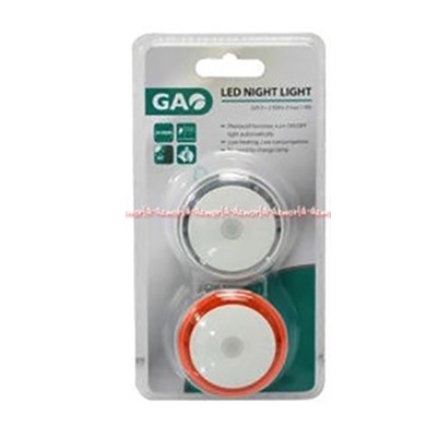 Gao Led Night Light 2pcs Set Lampu Tidur Led Memiliki Fitur Auto On Off Lampu Otomatis Menyala Dengan Sensor Cahaya