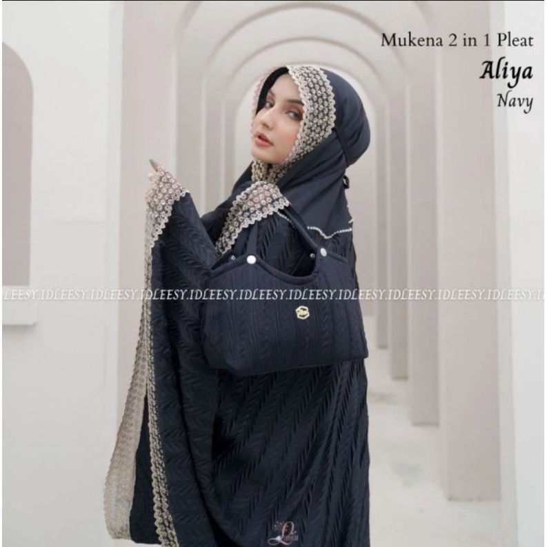 MUKENA Dewasa 2in1 pleat aleya by Lessy.id