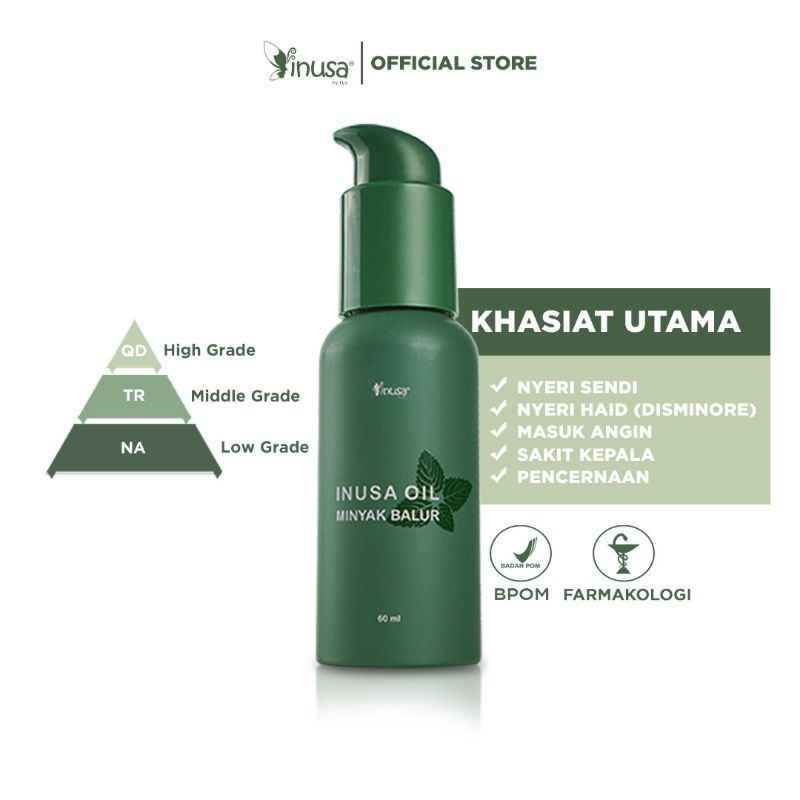 INUSA OIL MINYAK BALUR ORIGINAL KEMASAN TERBARU
