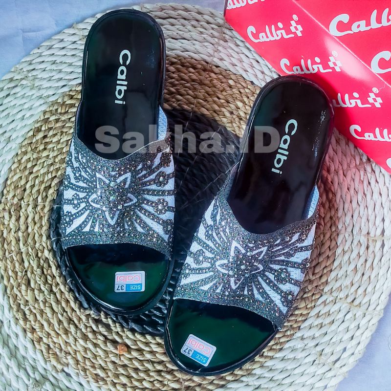 Terbaru Sandal Wedges Calbi / Sandal Pesta