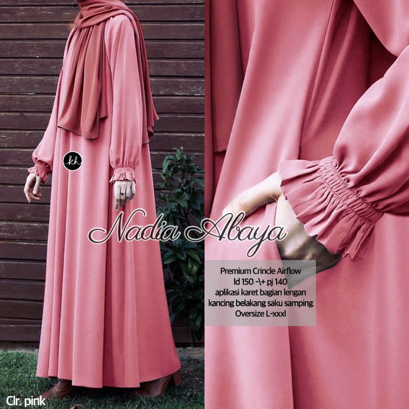 NADIA GAMIS JUMBO LD 150 CM WANITA TERBARU BY KHASMA