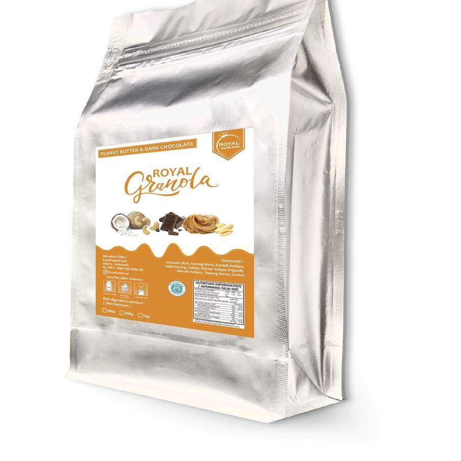 

Sale✔️ ✔️ROYAL Granola 1 KG PEANUT BUTTER & DARK CHOCOLATE