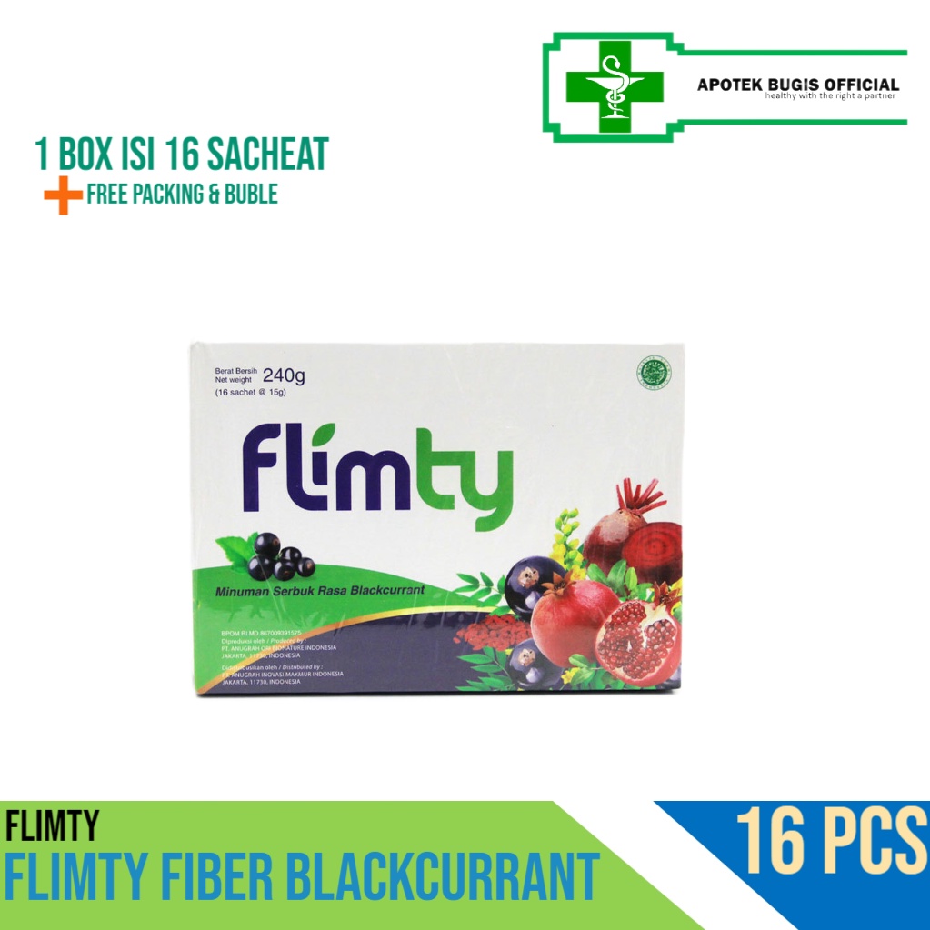 Flimty Fiber - Bundling 2 Box - Paket Lebih Hemat! - Rasa Blackcurrant 2 box