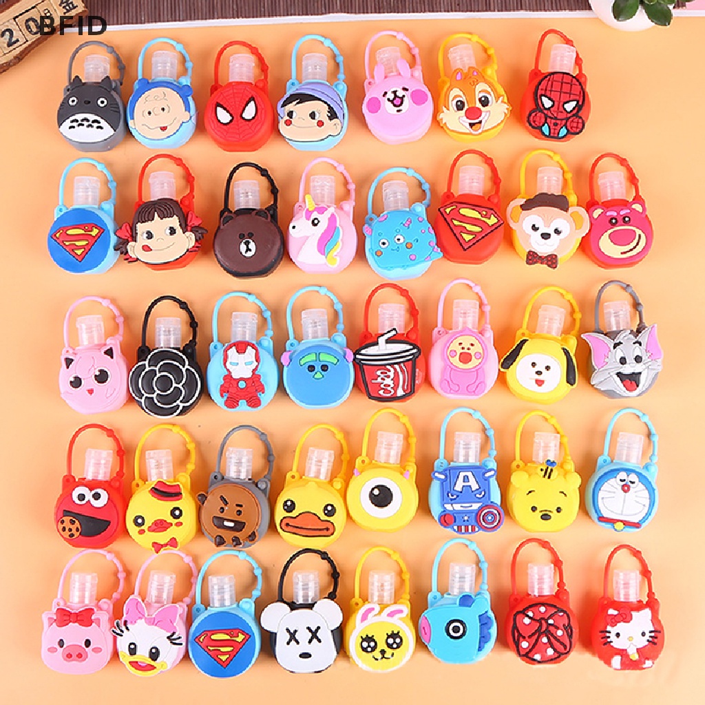 [BFID] 30ml Lucu Imut Carton Hand Sanitizer Shower Lotion Holder Botol Bulat Kosong [ID]