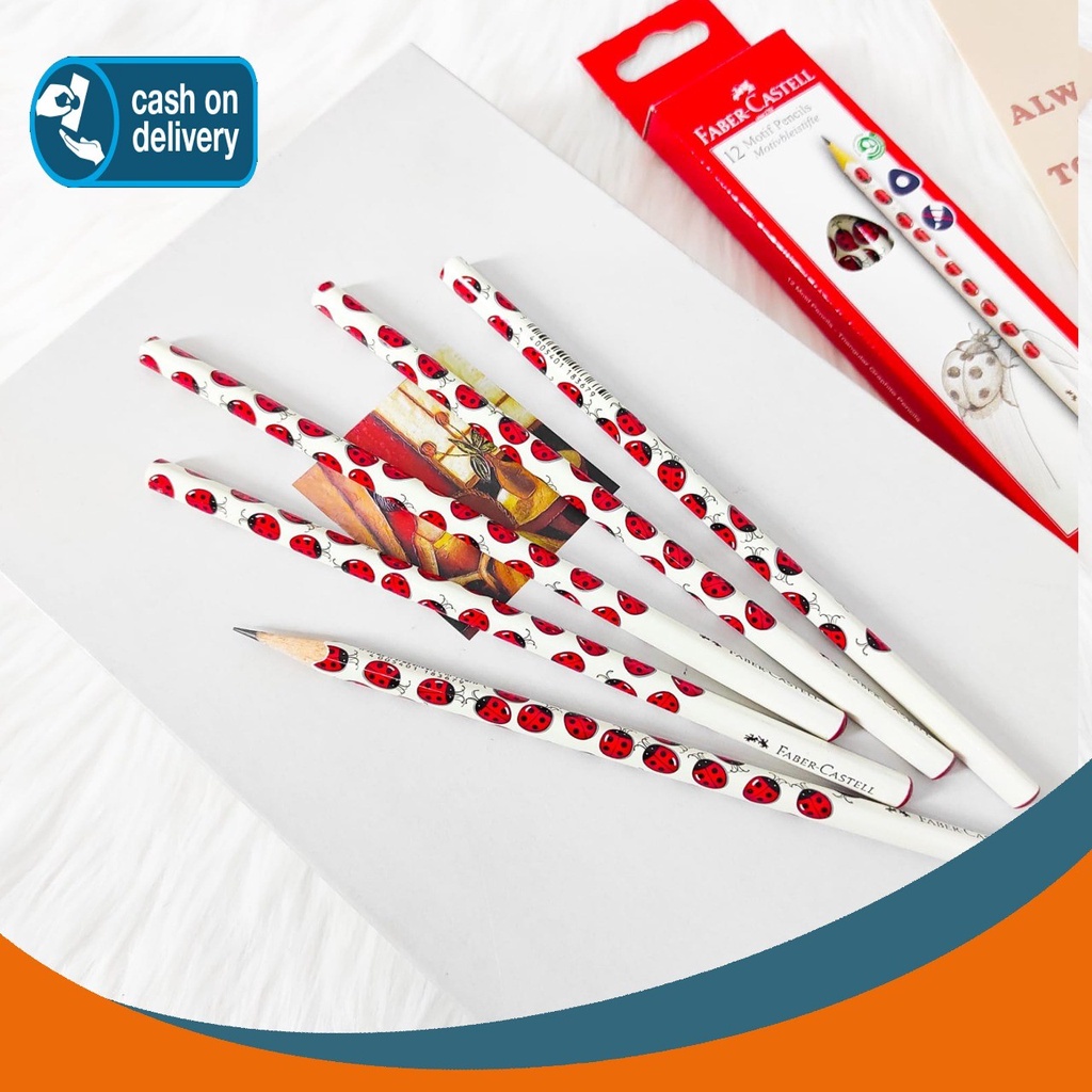

PENSIL 2B FABER CASTELL MOTIF KUMBANG PENSIL KARAKTER SERANGGA PASTEL ALAT TULIS UNIK IMUT MURAH