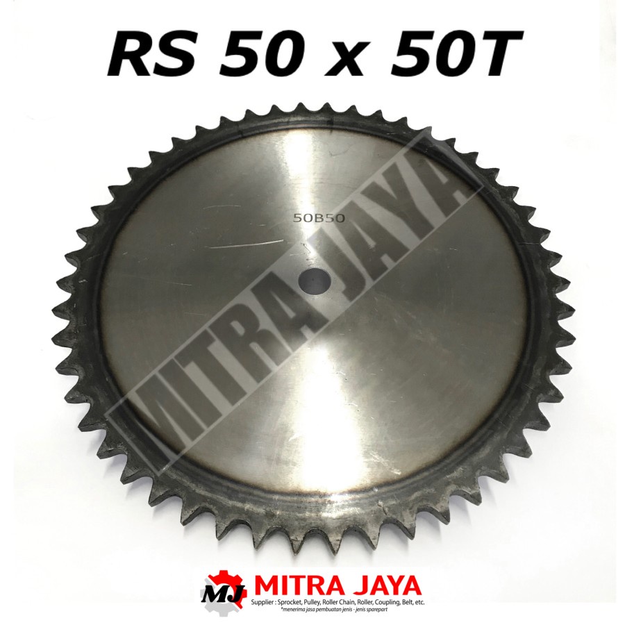 SPROCKET GEAR SINGLE RS 50 x 50 SPROCKET RANTAI GIGI 50T