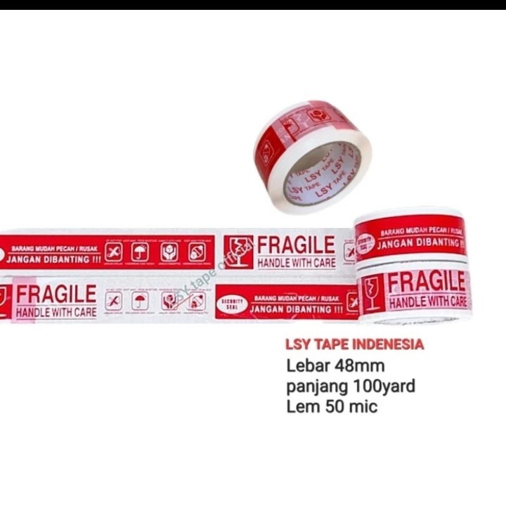 LAKBAN FRAGILE/LAKBAN PRINTING PREMIUM 3 IN 1 48mmx100 yarD LSY TAPE