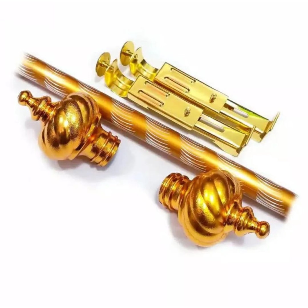 BATANG GORDEN / TIANG GORDEN GOLD 1 METER FULL SET / BESI KORDEN