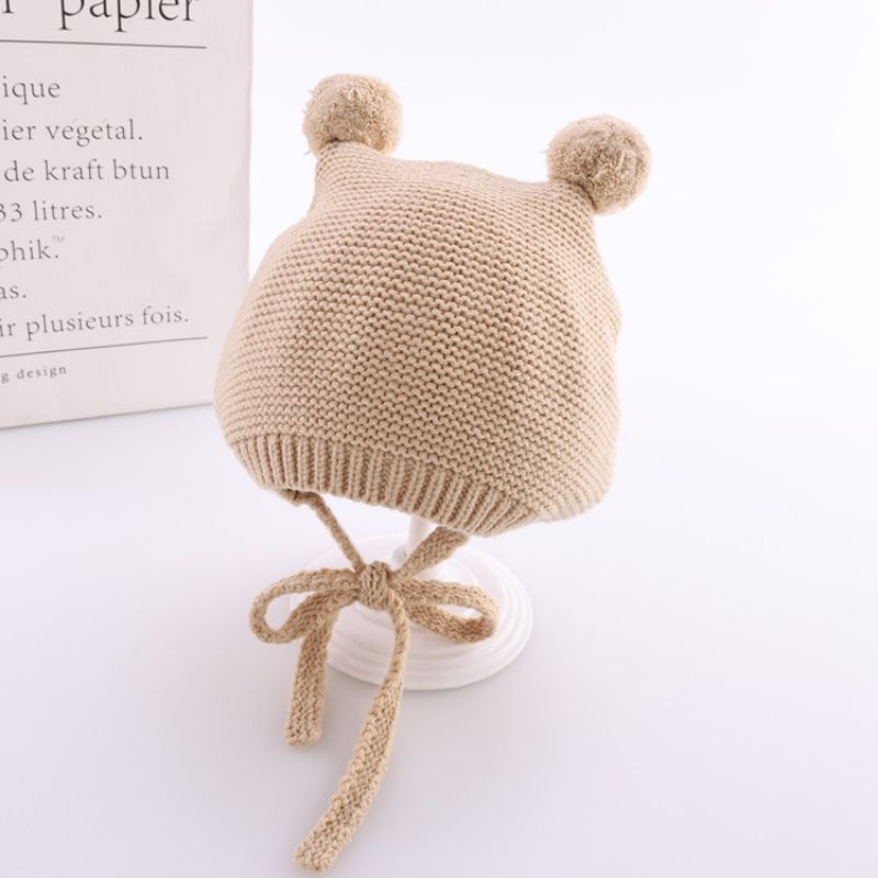 BABY K2 - topi Pompom Hat Cuteees  kode 00307