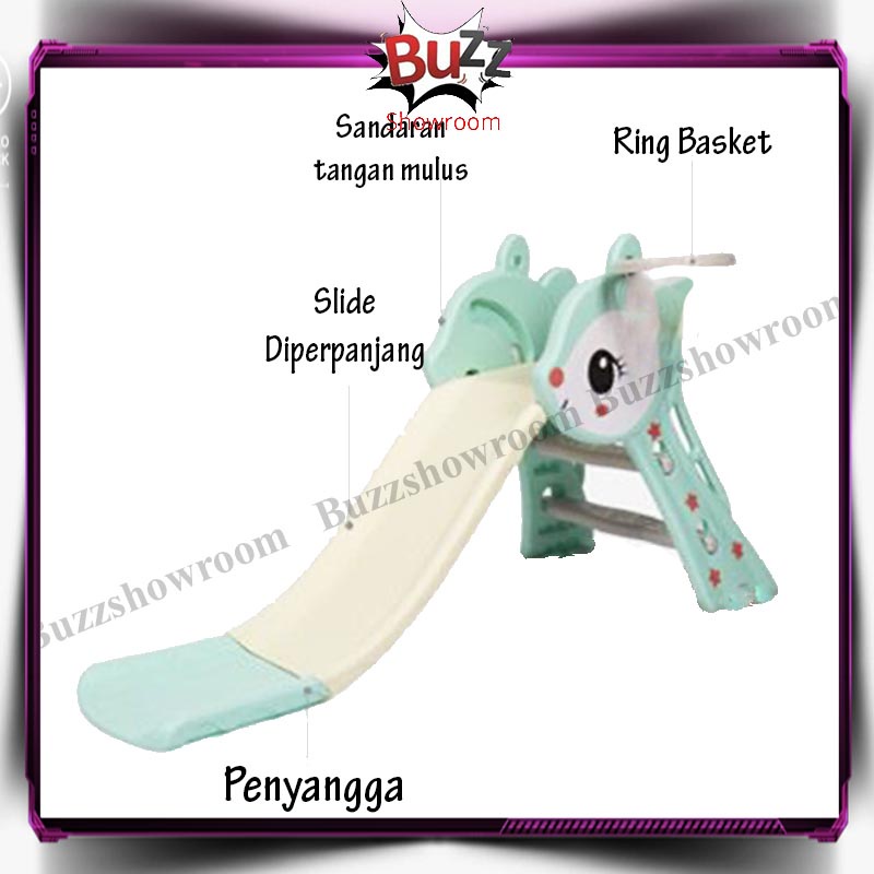 Perosotan Anak Ring Basket Bisa Lipat Mainan Prosotan Seluncur 2 in 1