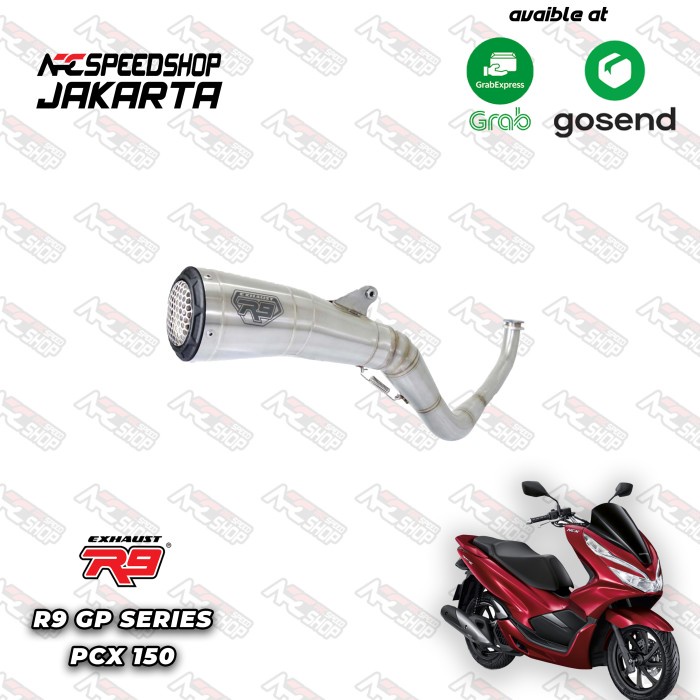 Knalpot R9 Gp Ss Series Honda Pcx 150 2018 Fullsystem #Original