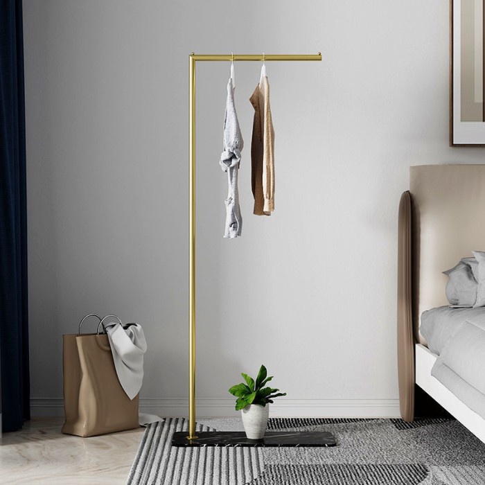 Hanger Marble Gold Clothes Hanger Weston / Rak Gantungan Baju Nordic Emas