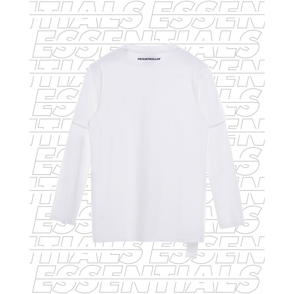 KAOS LENGAN PANJANG FRIDAY KILLER | GEET WHITE LONG SLEEVE