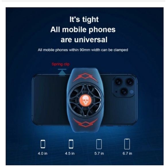 X13 Mobile Phone Radiator Gaming Cooling Fan mobile phone cooler radiator mini portable for MLBB CODM PUBG LOKI Cooler Set Tv Box Pendingin Tv Box