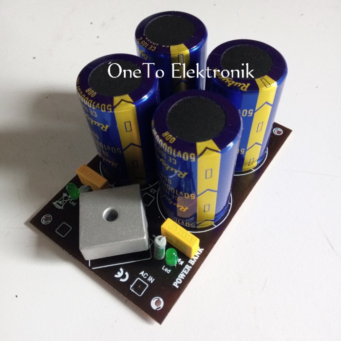 Ampli Kit Psu 4 Elco 50V Merk Rubycon Biru