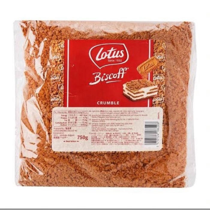 

Lotus Biscoff Crumble 750gr / Remahan Biskuit