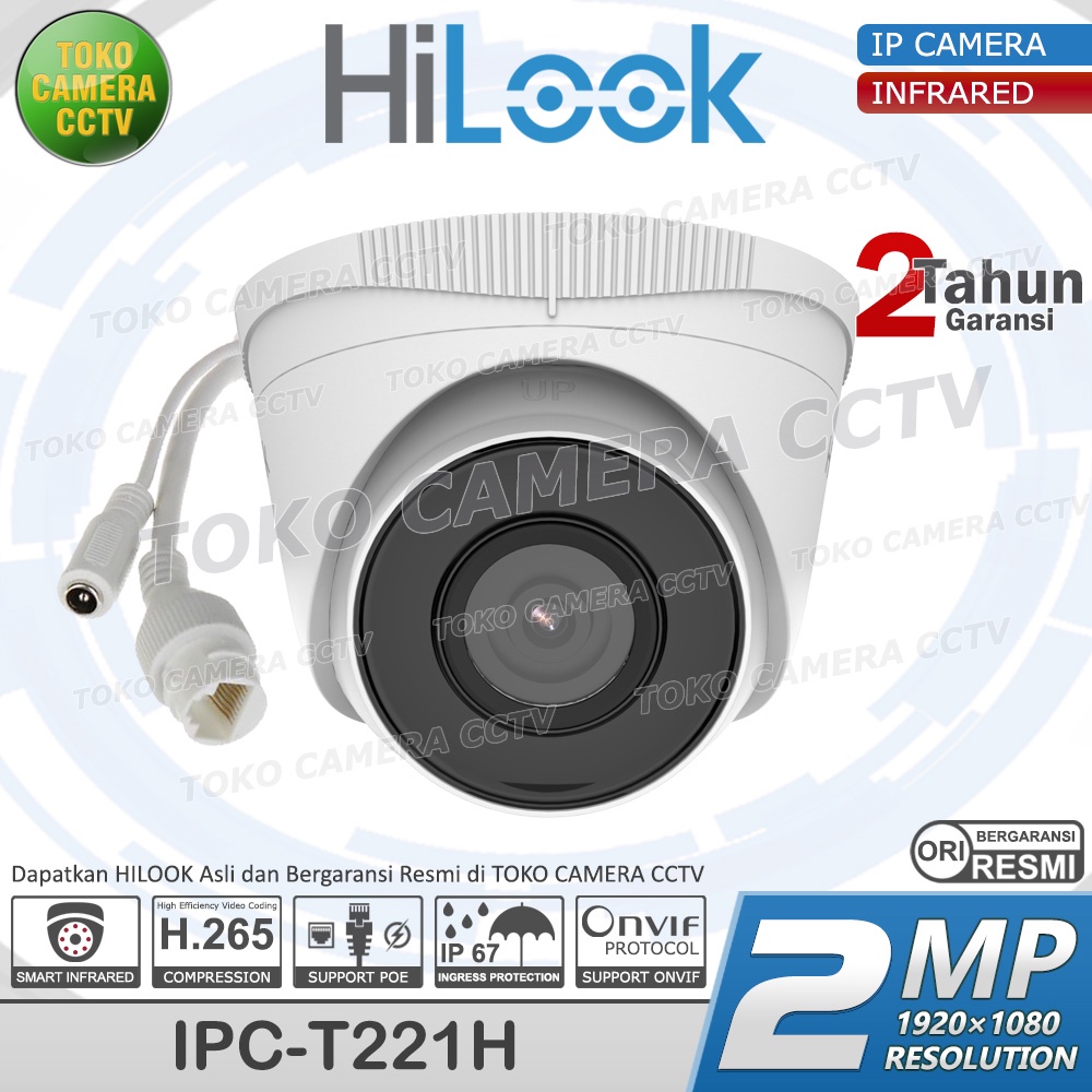 IP CAMERA TURRET 2MP HILOOK IPC-T221H IP KAMERA CCTV POE