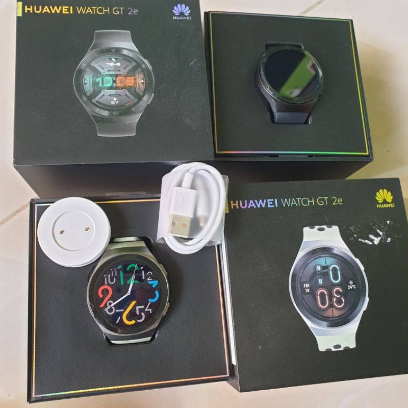 Huawei watch GT 2e warna hijau mint kondisi mulus dan lengkap