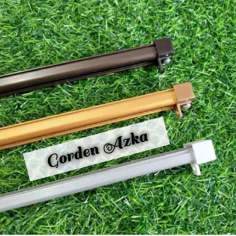 NKN.02Ja23ᵟ ‑ Rel gorden Rel gorden kotak Rel gorden minimalis Untuk Dalaman gorden Gorden transpara