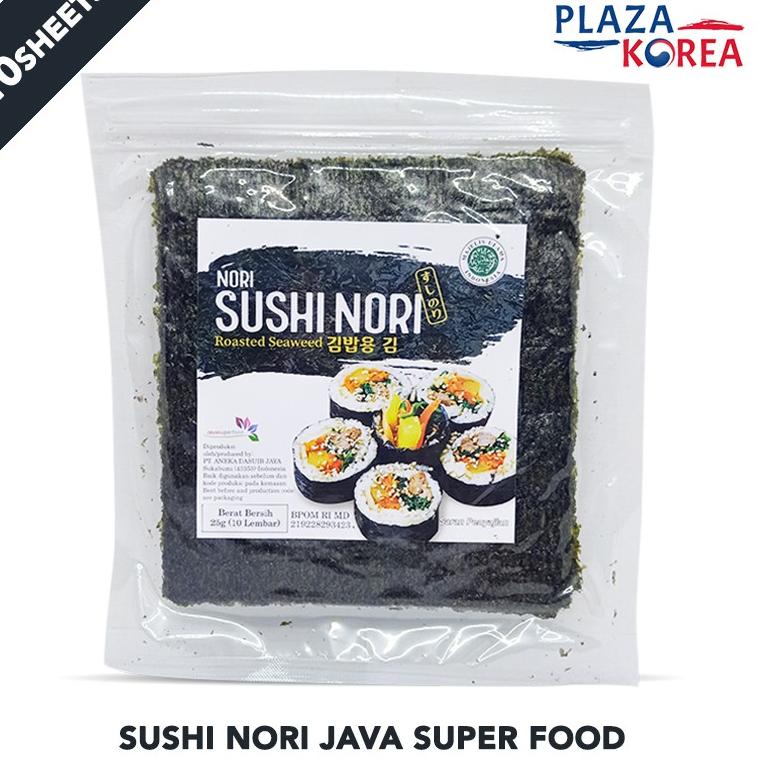 

Kirim Sekarang ・ JAVA SUPER FOOD SUSHI NORI ROASTED SEAWEED 10 SHEETS RUMPUT LAUT ®