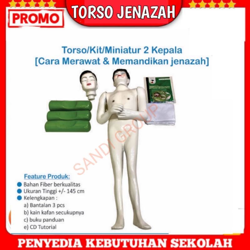 

Alat peraga Torso jenazah 2 kepala