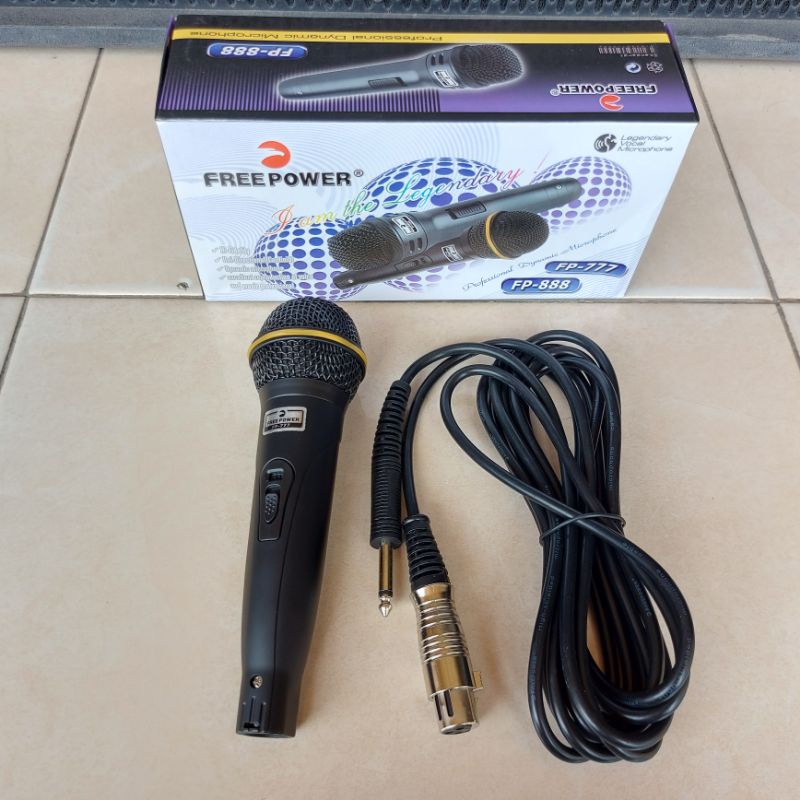 Mic Microphone FREEPOWER FP-777 Mic Freepower FP 777