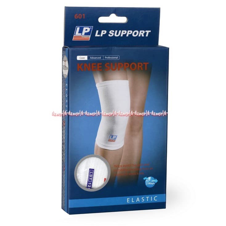 LP Support 601 Knee Support Alat Untuk Menyangga Lutut Cedera Terluka Warna Putih Lp Suport Deker Lutut Decker Bahan Kaus Kaos Lpsupport