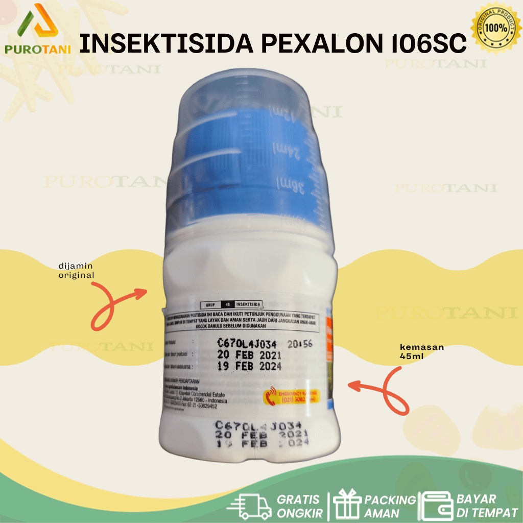 Insektisida Pexalon 106SC 45 ml bahan aktif triflumezopyrim Dupont