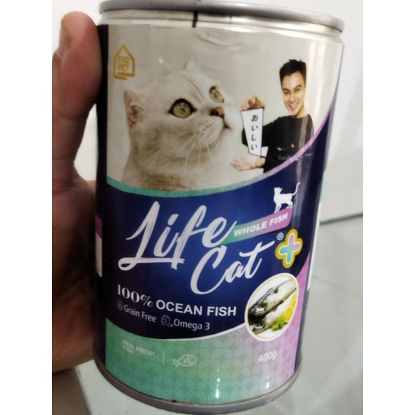 Life Cat Plus Whole Fish Ocean Fish Kaleng Kitten Adult 400 gr Makanan Kucing Basah