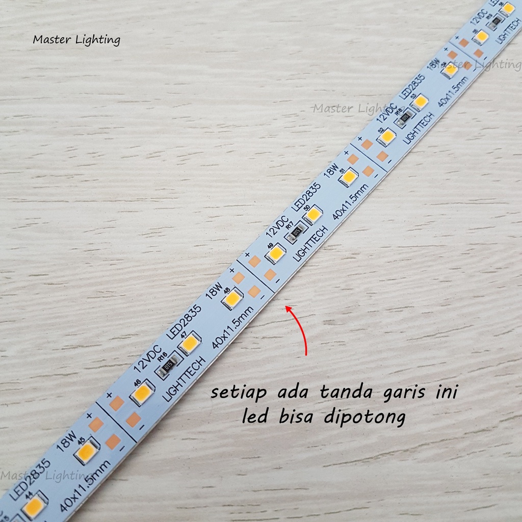 Lampu strip batangan led 18watt 12volt panjang 1meter