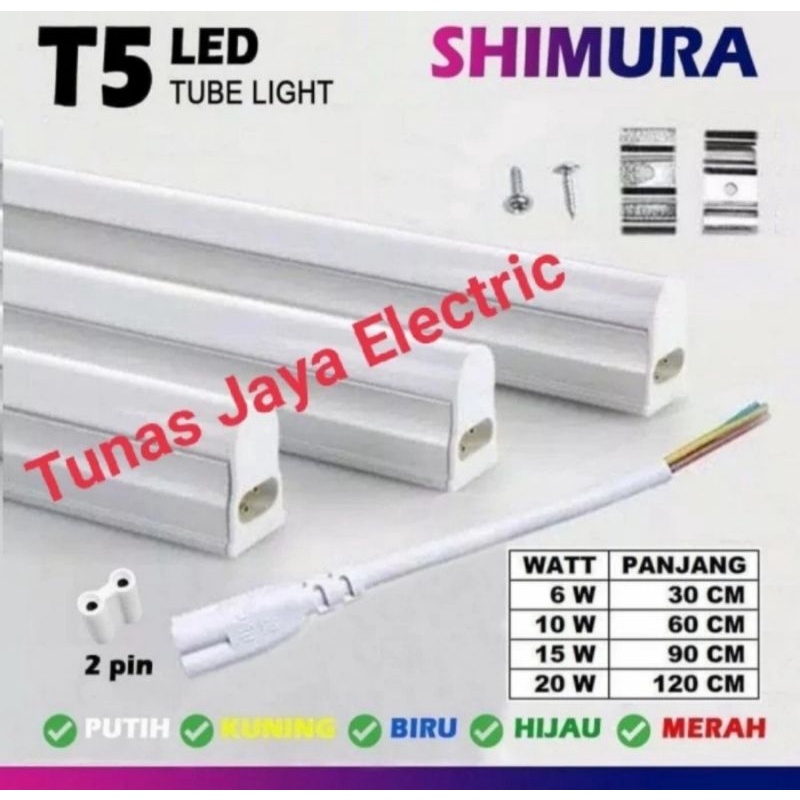 Lampu TL T5 LED 5W Panjang 30cm