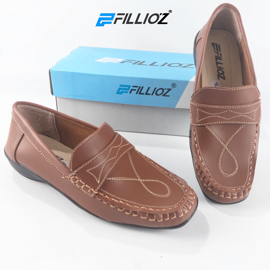 Sepatu Slip On Wanita Kerja Fillioz SKP71 Berkualiatas