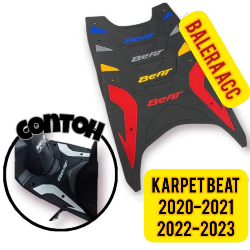 karpet pijakan kaki motor Honda beat deluxe beat street 2020 2021 2022 2023 CBS ISS