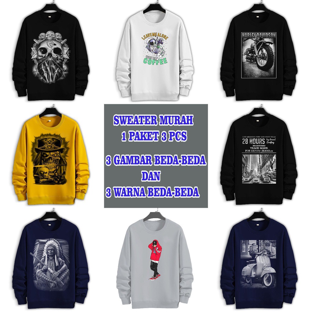 SWEATER DISTRO (3PCS RANDOM)