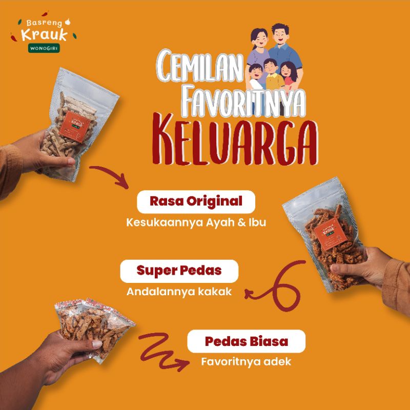 

Basreng Krauk Pedas, Ori, Super Pedas Daun Jeruk 100gr