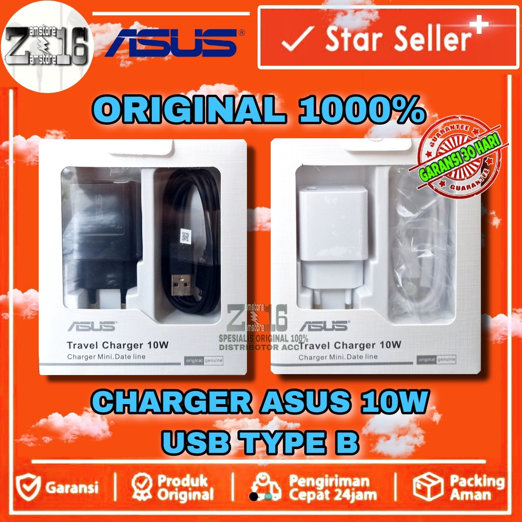 Carger casan asus zenfone 5v-2a putih original 100% cas ori bawaan hp