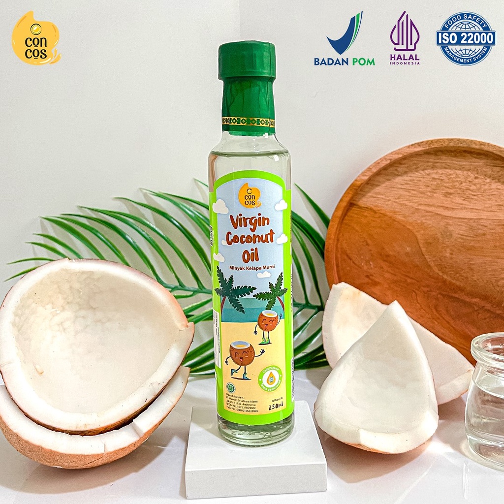Concos Virgin Coconut Oil Kids / VCO / Minyak Kelapa Murni 250ml Baby Bayi